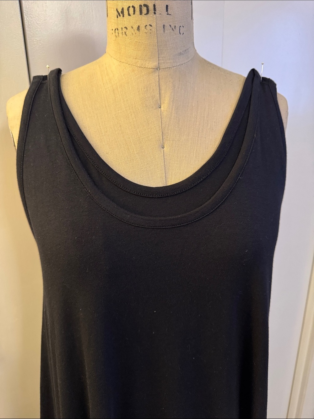 AnyBody Black Sleeveless Maxi Jumpsuit - Picture 2 of 4